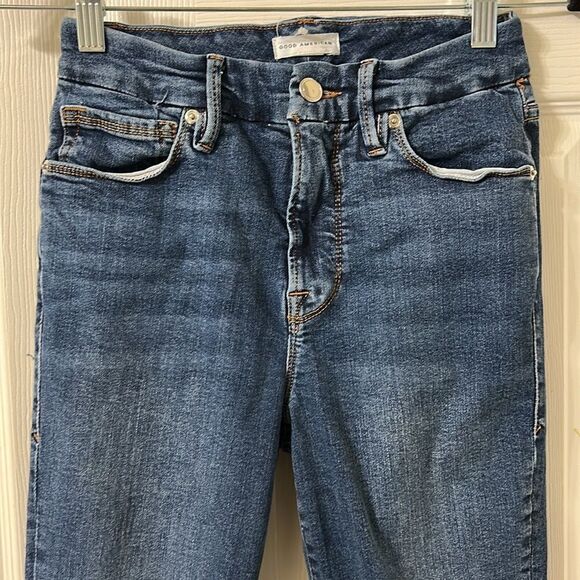 Good American Good Legs Jagged Frayed Hem
Skinny Denim Jeans(Size 2/26) - Picture 6 of 8